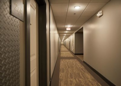 The Winston at Lyndhurst apartment hallway