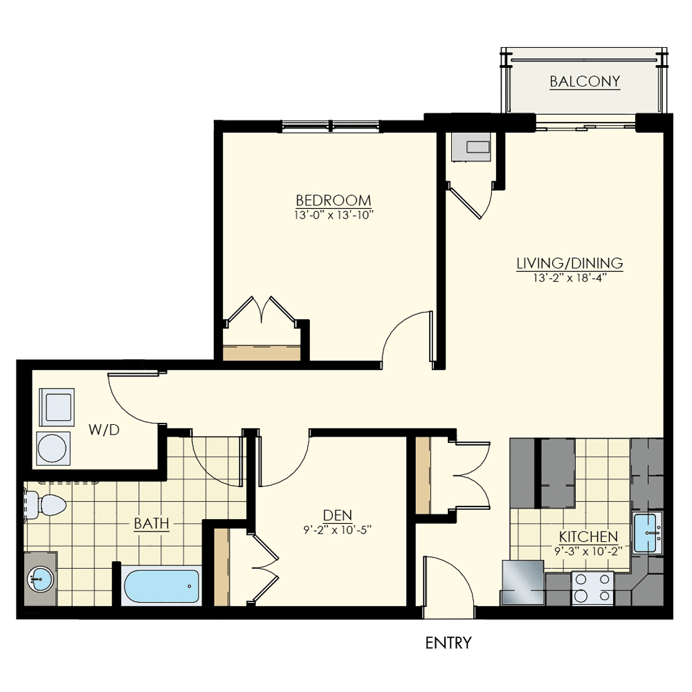 The Winston at Lyndhurst One Bedroom Floor Plan A7